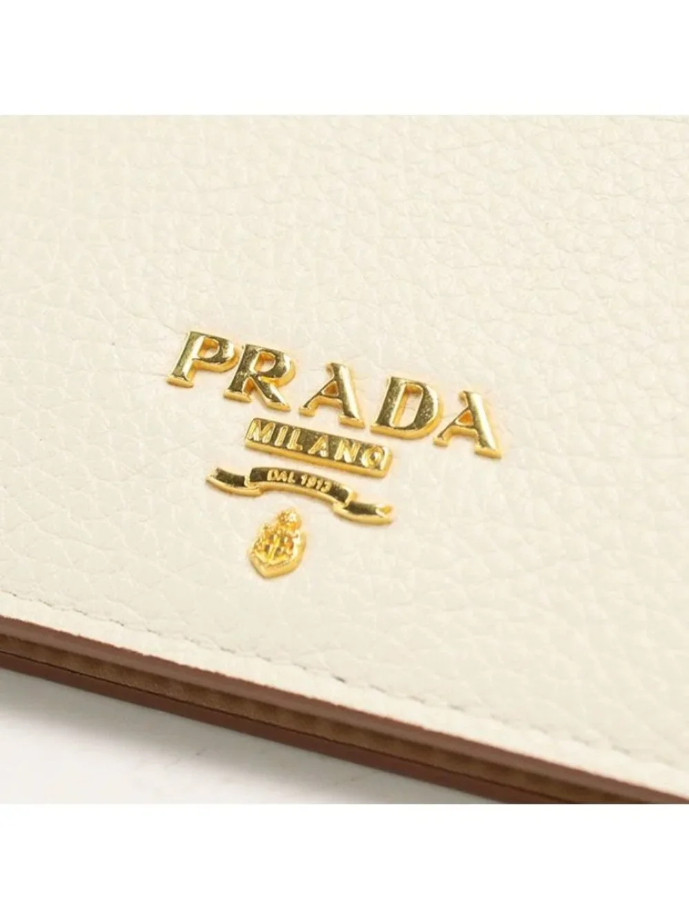 Prada Dyno Color Bifold Wallet Leather